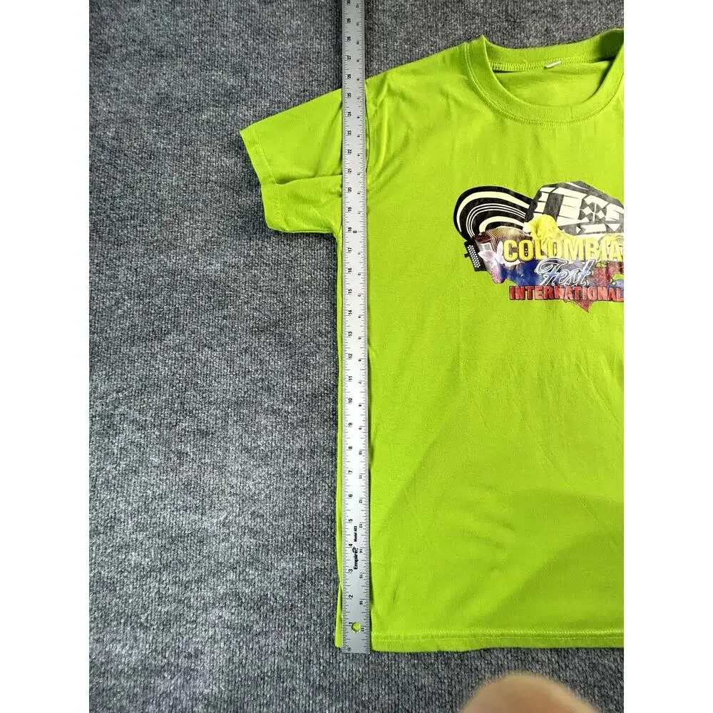 Colombian Fest Int. Cargo Event T Shirt Mens 3XL Green Festival Graphic Tee - Picture 6 of 7